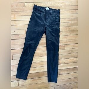 L'Agence black  denim skinny jeans moto classic